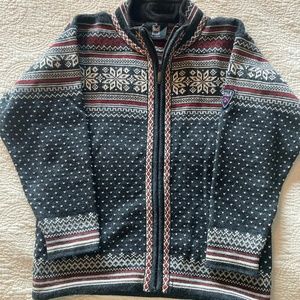 Dale of Norway Unisex Full Zip Sweater Medium